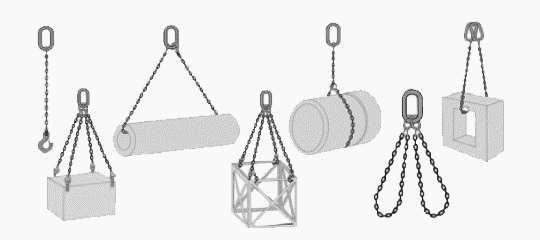 Chain Slings Chain is generally the most versatile option.