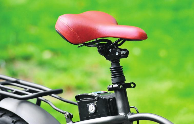 Saddle In order to adjust the forward/backward position of the seat, you need to loosen the screw nut under the saddle, then place the saddle so that