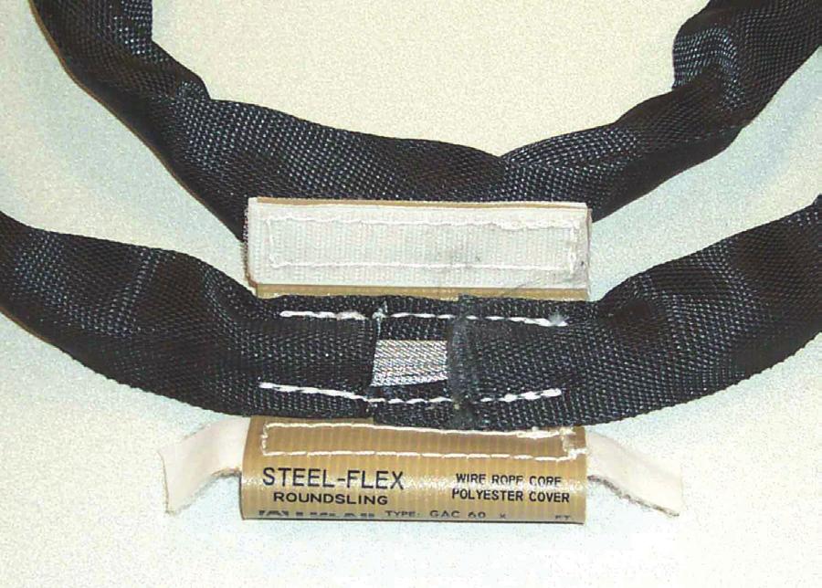 The load-bearing member of STEELFLEX ROUNDSLINGS is made from steel Galvanized Aircraft Cable wound in an endless conﬁguration.