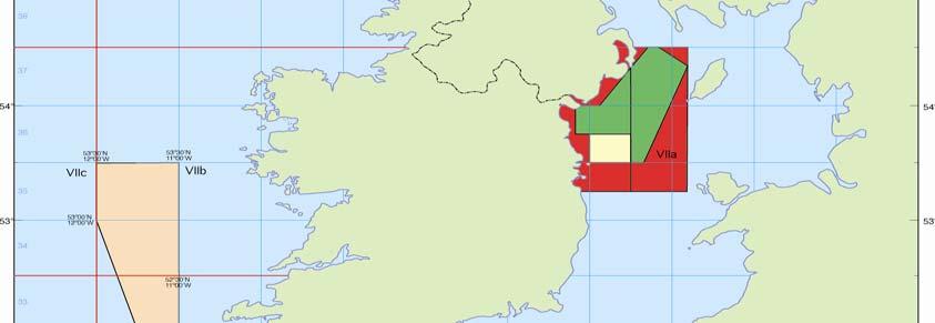 Location of the Irish Sea cod box,