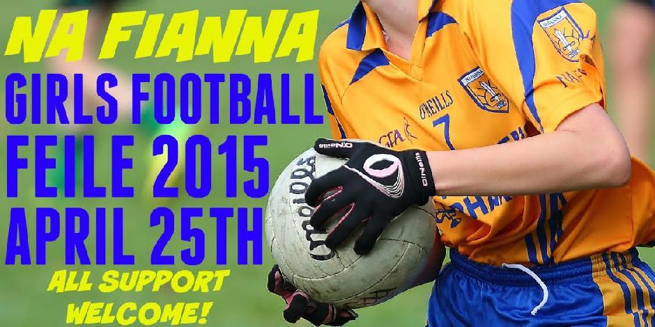 Féile Ladies Football Tomorrow Best of luck to our two ladies football teams in Féile tomorrow.