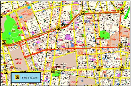 Scenario 1: The route of the bike in the streets of Beheshti and Motahari located in the 6th and 7th district of Tehran municipality Scenario 2: Bike route in the streets of KarimKhan and