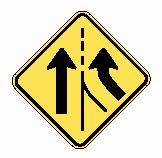 49 (a) Merge Sign (W4 1) (b) Added Lane Sign (W4 3) Figure 4.
