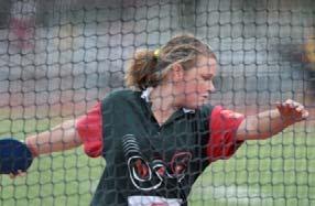 Release - out the front of the hand, off the index finger, with the arm being extended. Can the discus be thrown underarm?