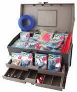 Australian made Plano 707 tackle box 500 pieces of assorted hooks, swivels, sinkers, floats & much more