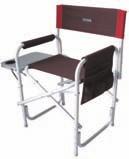 167288 Camp Chair With Side Table Sturdy aluminium frame Side