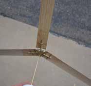 Step 5: Because the rectangular blade shape didn t spin, my dad suggested that we angle the blade to try to get it to spin.