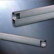 Available in both single and two channel versions. Split Covers Single and two channel raceways utilize common cover.