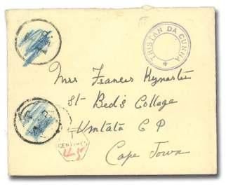 14, 1932 enroute from Bue nos Ai res to Shang hai, where about 300 pieces of mail were routed via Si be ria to Lon don in a closed bag; 1934 out bound cover with manu script in di ca tion of or i