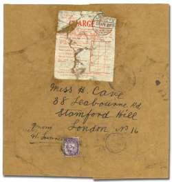 , and also ad dressed in Rev er end Poole s hand, 1928 cover franked with three ½d King George V stamps tied by type II ca chet handstamps, and car ried by the R.M.S. Em press of France.