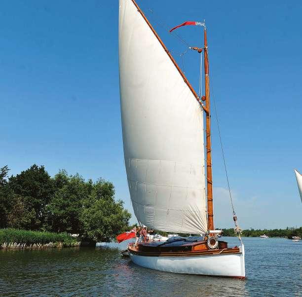 During the early 19 hundreds... a boat designer and builder called Ernest Collins started building Wherry Yachts.