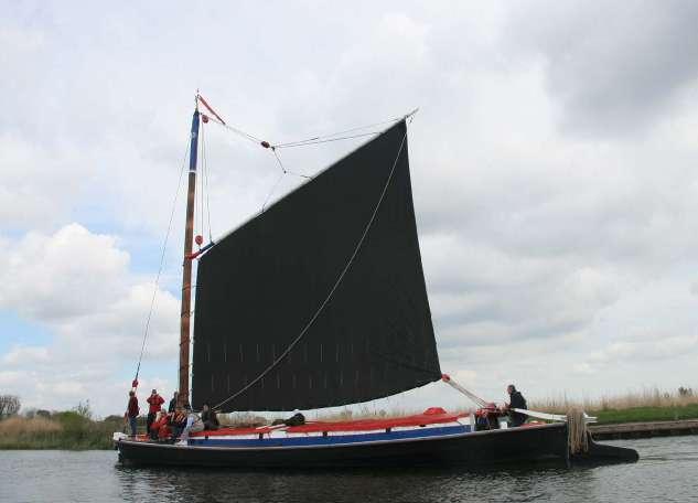 .. with a sail design that enabled them to make better headway into the wind.