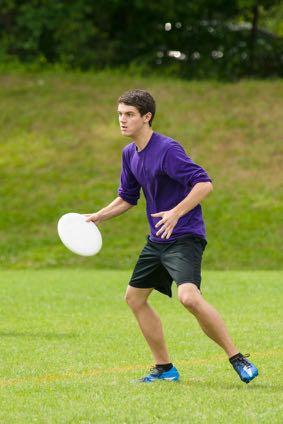 Ultimate Frisbee Ultimate -At least 5 players -There can be all girls and all guys if you want -First team to 7-20 Minute time limit -Win by 2 -Flip a coin to see who has possession first -Whoever