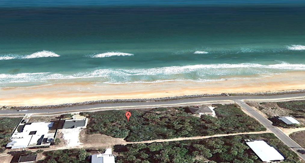 N S Your Site Located on A1A Ocean Front Beach