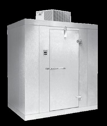 14' Three heights: 6'7" & 7'7" with floor; 7'4" floorless Indoor or outdoor models Three temperatures: +35 F, -10 F, -20 F (-20 F *) Capsule Pak refrigeration system (ceiling or wall mount) (ordered