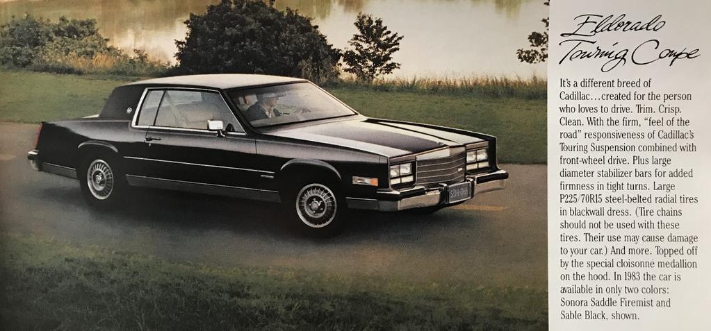 5 EVERY CAR HAS A STORY #2 1983 Eldorado Touring Coupe Bob and Devree LeCoque Back in 2013 my dad called me and said there is an Eldorado for sale around the corner from them so, I thought I would at
