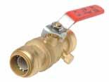 Use for quick push-fit installation as a temporary (reusable) or permanent device in copper, CTS CPVC and PEX plumbing systems.