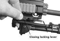The special HK Allen wrench tool for use in disassembly/separating the upper receiver from the lower receiver is also stored in the grip s storage compartment. For more information, see www.ergogrips.
