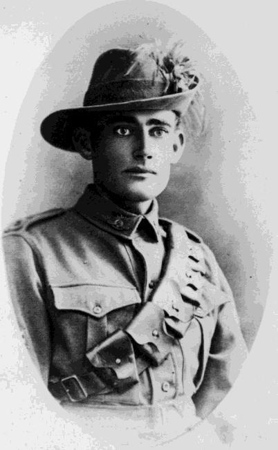 Photo of Harold Fraser in his Light Horse uniform. He was transported to the Middle East in 17th May 1915 on HMAT (A57) Malakuta and joined the 5th LHR at Gallipoli on 25th September 1915.