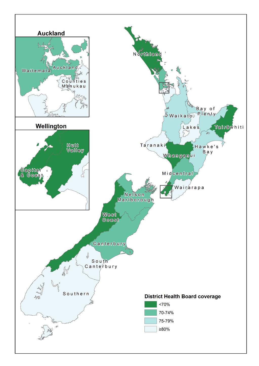 Figure 8: NCSP coverage (%) of Pacific women aged