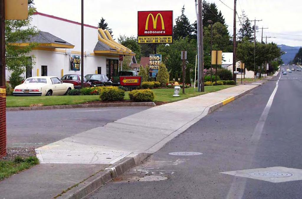 Fast food typically favors drive thru over walk