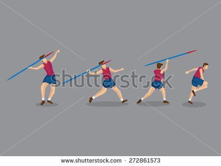 The athlete cannot turn their back to the throwing arc until the javelin has been launched into the air A throw shall be valid only if the tip of the metal head strikes the ground before any other