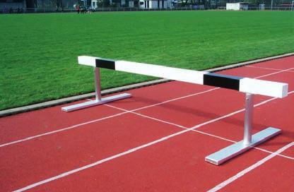 4 cm (male) and 76.2 cm (female). The item is available in two lengths of hurdle bar: 5.0 and 3.96 m.