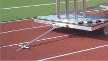 It provides space for one set of hurdles.