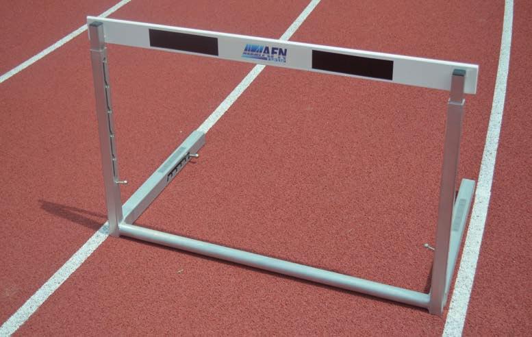 The counterweight has to be adjusted depending on the adjusted hurdle height. Order No. 10470 1.8 The height of the hurdles can be adjusted to all heights which are used in competition.