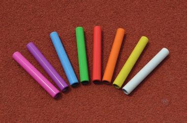 categories. The lengths of the batons is 30 cm, The diameter is 40 mm, Each kind of the relay baton is available in assorted colours. Order No. 10780 Piece Order No.