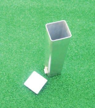 ATHLETICS Track & Field Equipment Standard Ground Socket For Water Ditch Hurdle The standard ground socket for water ditch hurdle is made from aluminium.