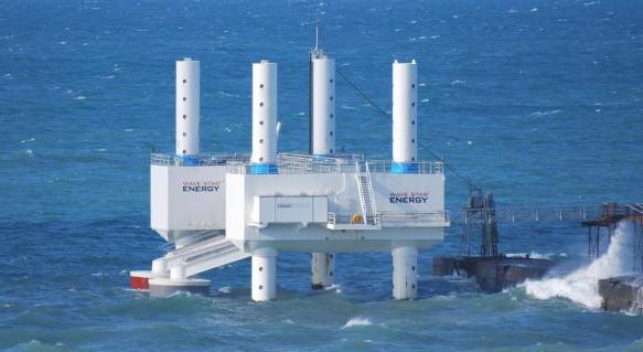 Wave Star (Denmark) Tests of a section (2 floats) of