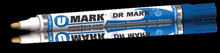 Specialty Markers Auto factories worldwide use U-Mark temporary markers to identify work-in-process parts and inventory, or to identify re-work items.