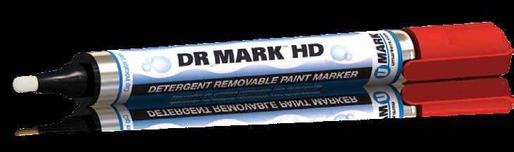DR Mark TM and DR Mark TM HD are detergent removable, while Washoff TM removes with water.