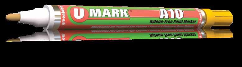 U-Mark s xylene-free paint markers have become a standard in factories all over the world for witness marking of parts, quality control, product