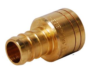 Third Party Certified / Forged Brass Legend Brass PEX Fittings are dezincification resistant and annealed to produce superior strength.