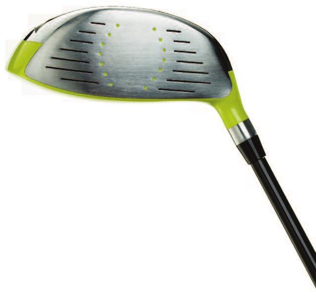larger sweet spot Traditional junior clubs have smaller clubheads than adult clubs,
