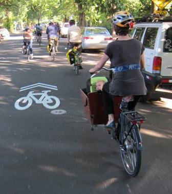 Signing and Marking Shared Lane Markings (Sharrows) Indicate a shared lane between vehicles and cyclists