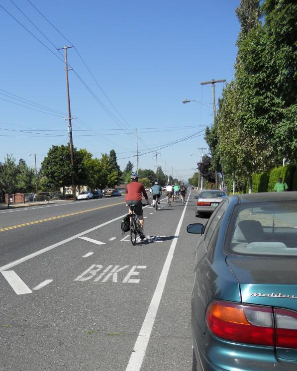 Bike Lanes Greater shy distance between autos & bikes More space without being mistaken for