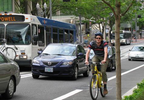 Bike Lanes Left-side Bike Lanes on One-Way Streets Avoids potential rightside bike