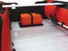 flaps Aluminium floor 1 x aluminium sliding seat Cleat style handles Transom