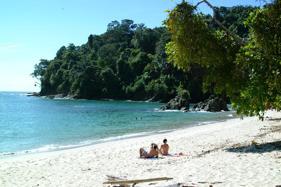 LAY ON THE BEACH It s your honeymoon. You should relax like you never have before. Couples can rent a pair of chairs and relax on the white-sand beaches of Manuel Antonio beach.