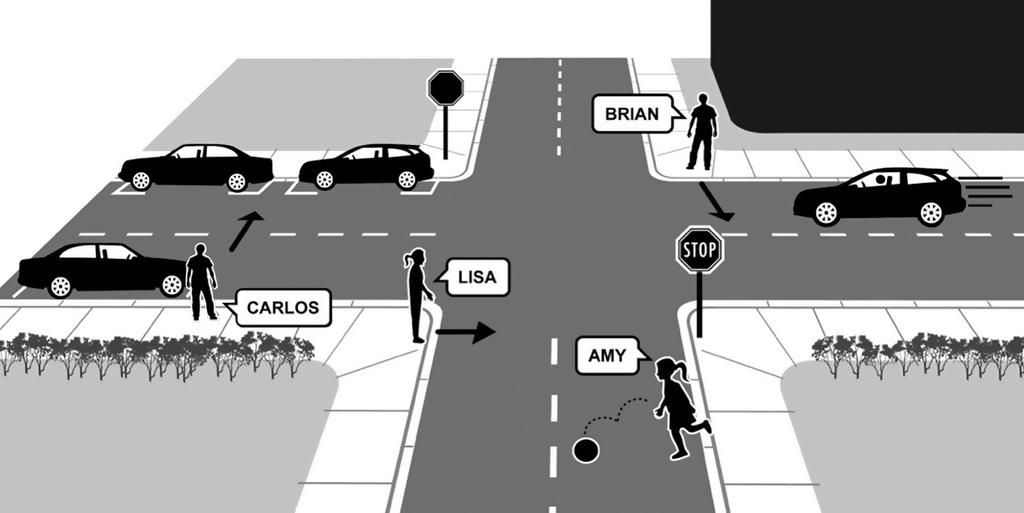 WalkSafe 4-5 Grade Test Name 7. Which of the following are pedestrian hazards in parking lots?