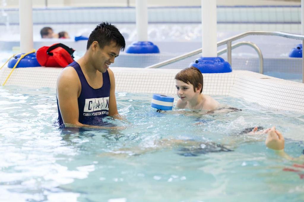 Children s Swim : Level 3 (Ages 7-12) Children s Swim Level 3 (Ages 7-12) This program will continue to expand on skills completed in level 2, adding in front glide/side glide combination, and