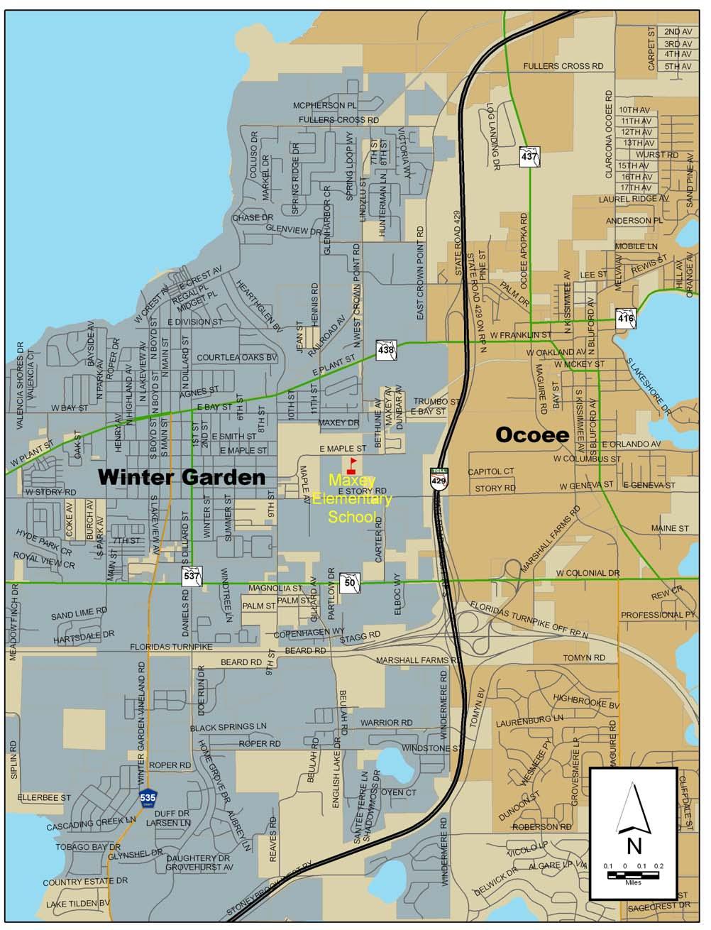 School Route Plan- Maxey Elementary