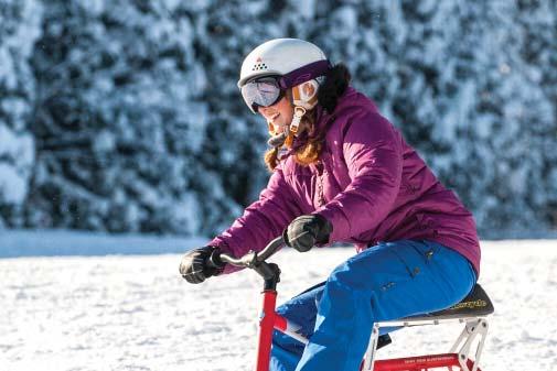 Adults & Children 12+ yrs PRIVATE PROGRAM Learn how to ride a K2 snow bike and explore the fun and exciting trails around Akakura under the guidance