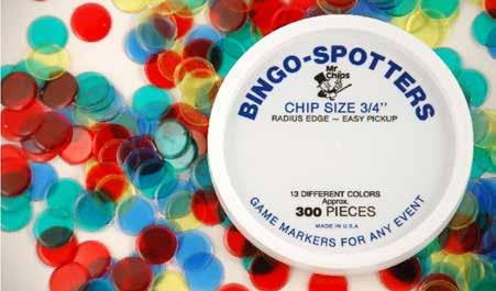 Bingo Chips... & TiddlyWinks BULK Case Count 3/4 Chips 7/8 Chips 1 $155.00 $137.00 2-4 $147.00 $131.00 5-10 $141.00 $127.00 11-20 $135.00 $121.00 21+ $131.00 $116.