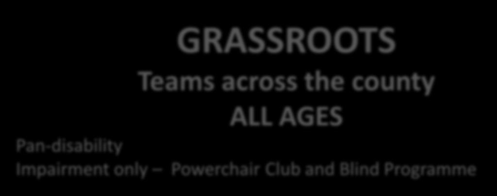 GRASSROOTS Teams across the