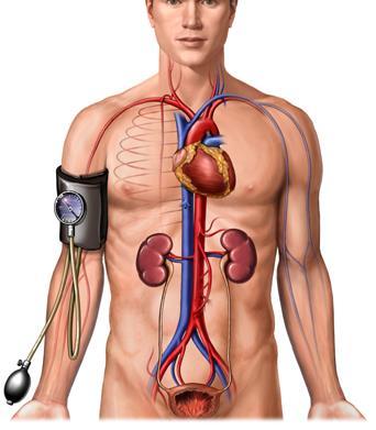 What is blood pressure? Blood pressure, measured with a blood pressure cuff and stethoscope by a nurse or other healthcare provider, is the force of the blood pushing against the artery walls.