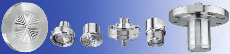 16... Features... Process Connection To supply pressure instruments with chemical seals enables the selection of a wide ranging variety of pressure connection types.